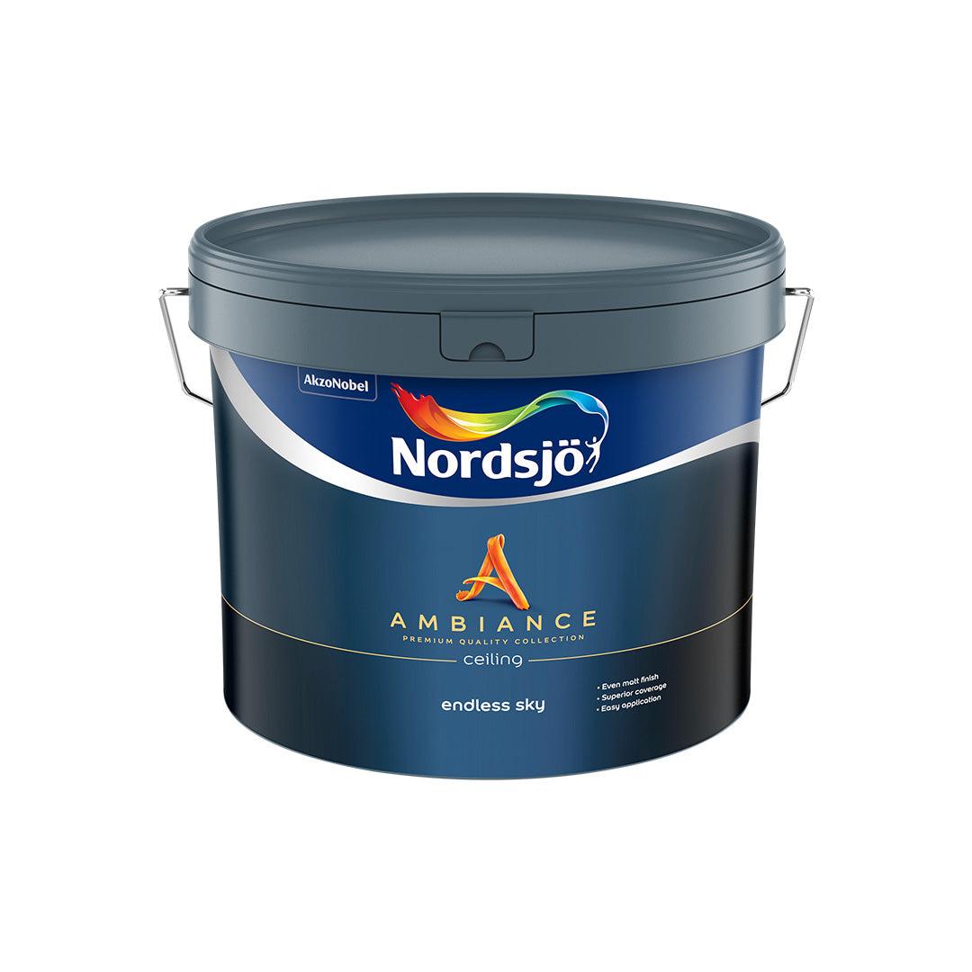 Emballage med Nordsjö Ambiance Endless Sky loftmaling glans 3