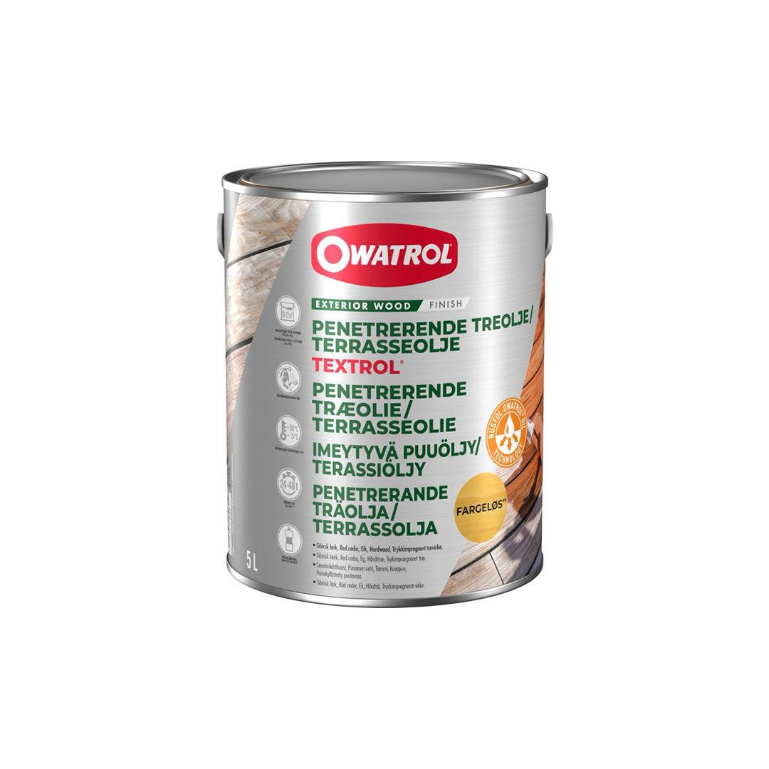 Dunk med Owatrol Textrol træolie til altan og terrasse