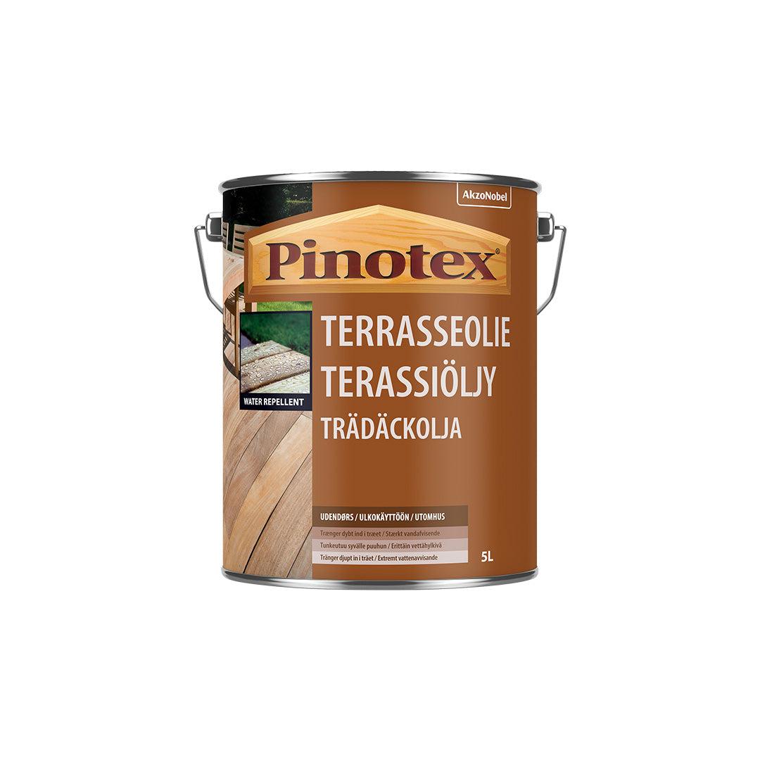 Dunk med Pinotex Terrasseolie i farven teak