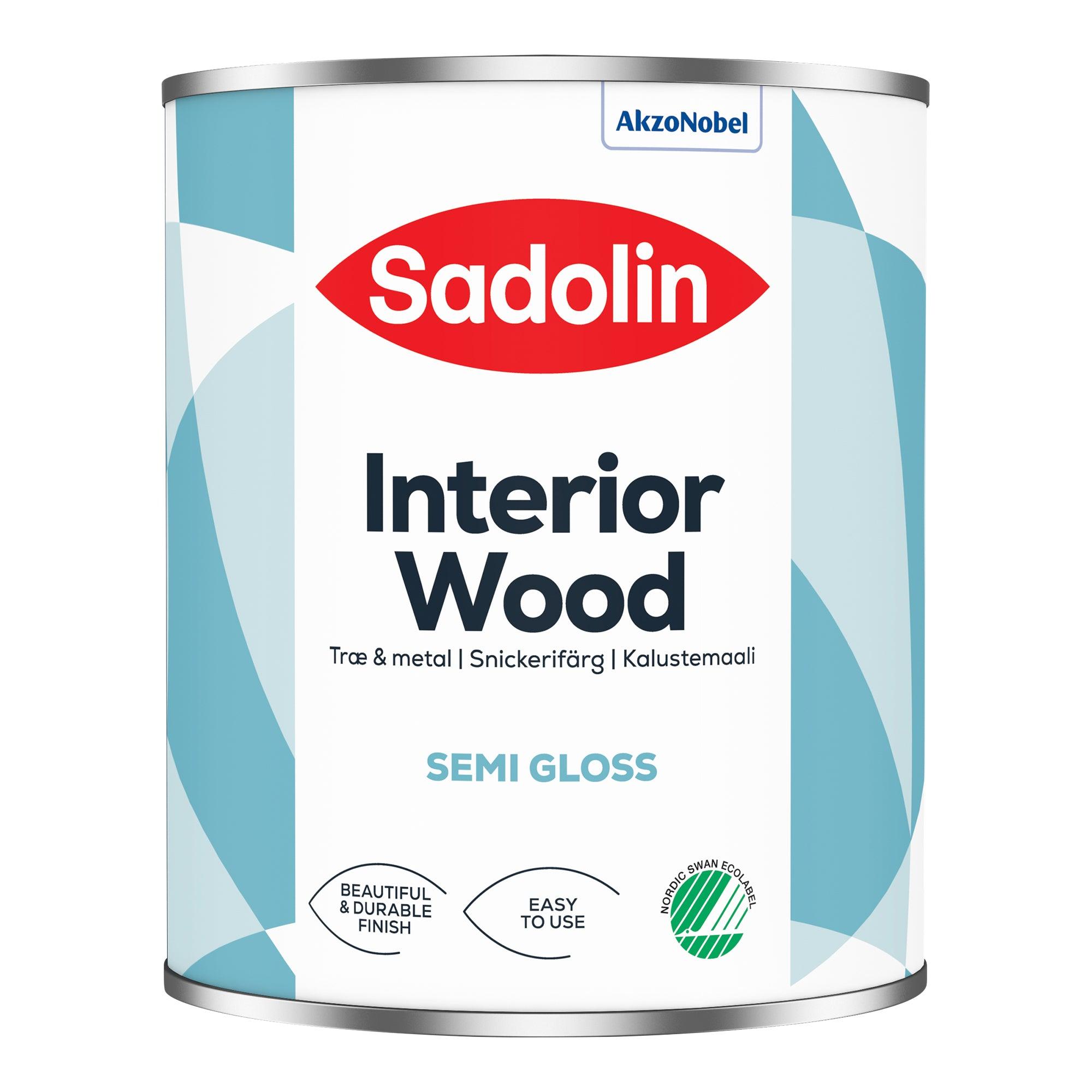Dåse med Sadolin Interiør Træ Halvblank 40