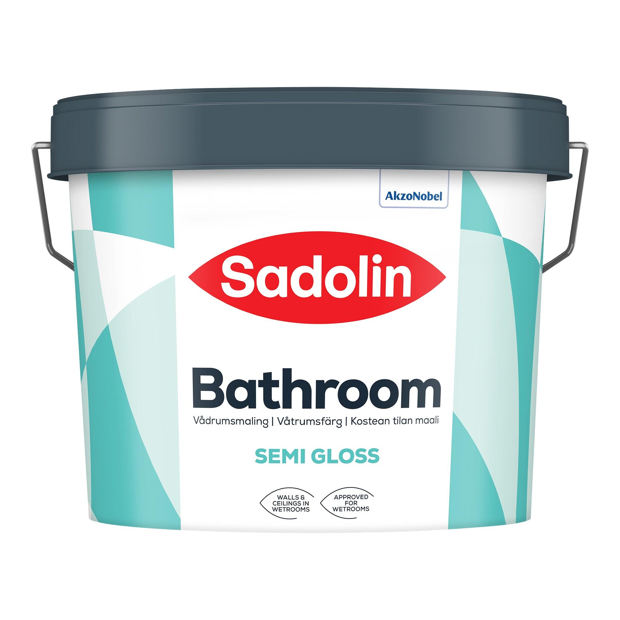 Spand med Sadolin Vådrum Halvmat 30