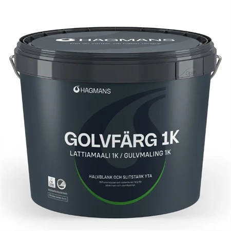Dåse med Hagmanns 1K gulvmaling