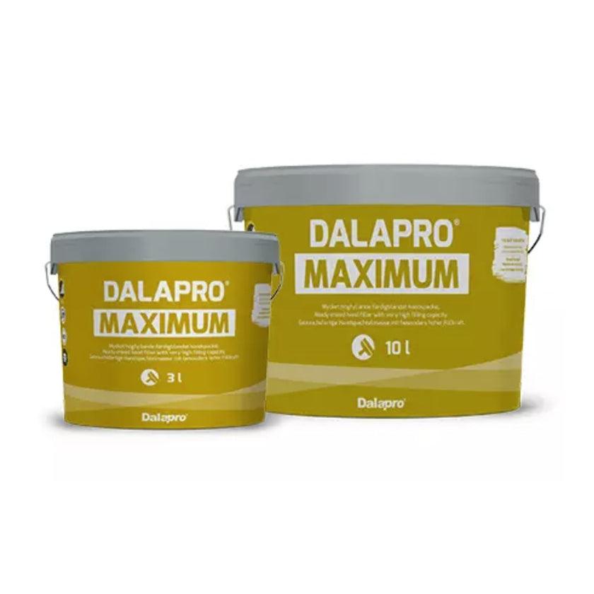 Spand med Dalapro Maximum grov håndspartelmasse 10 liter