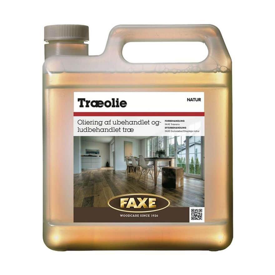 Dunk med FAXE Træolie Natur 2,5 liter